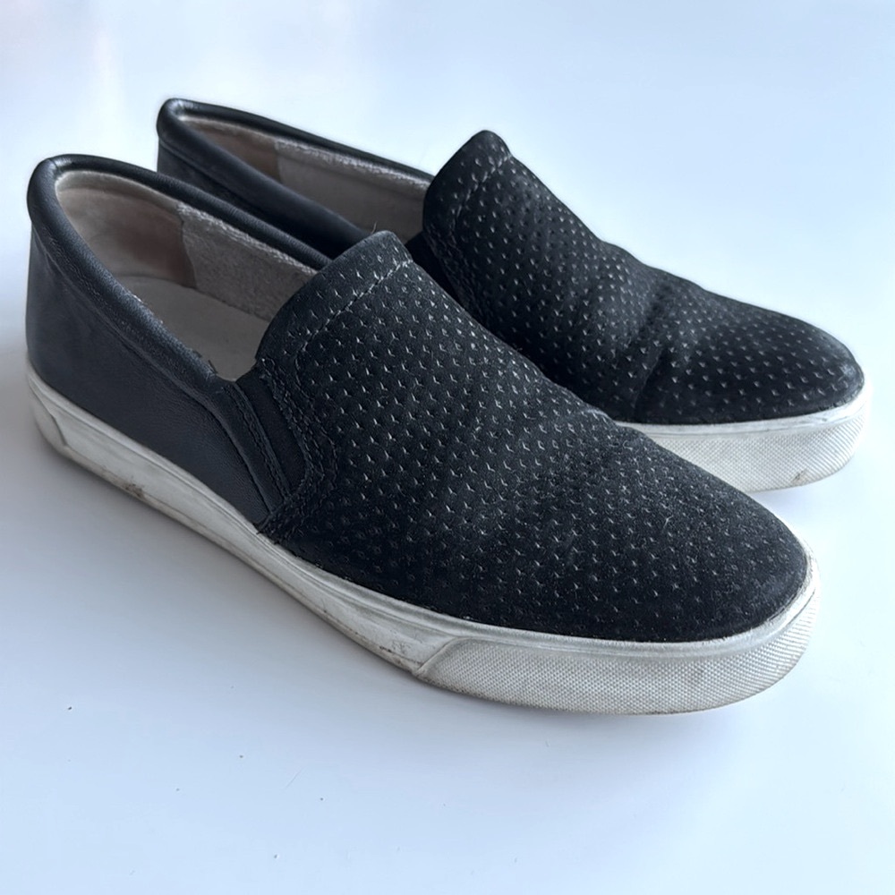 Naturalizer Aileen Black suede leather slip on loafers oxford 9.5